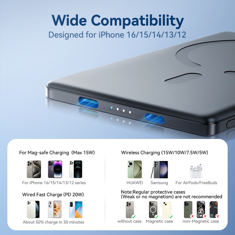 Joyroom 0.35 Inch Ultra Slim Power Bank for Magsafe
