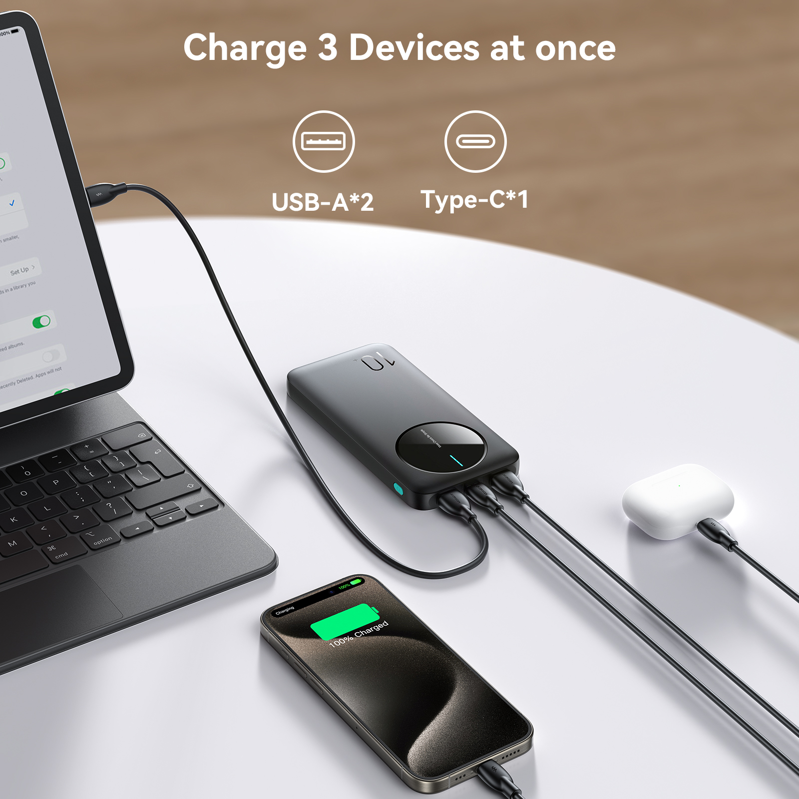 Joyroom 10000mAh Power Bank Ultra Thin Portable