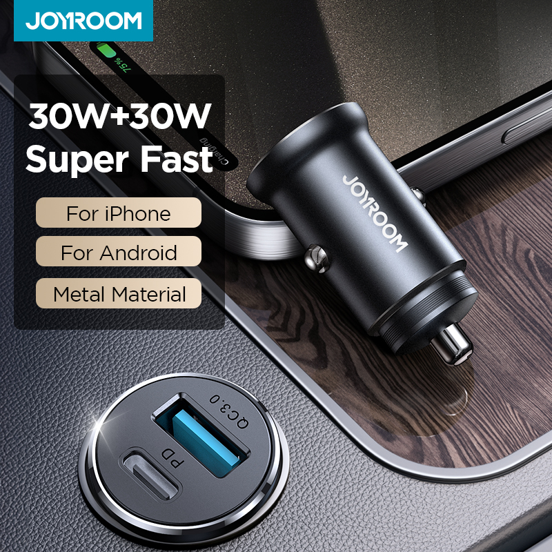 Joyroom 30W USB C Car Charger Adapter PD QC3.0 Mini