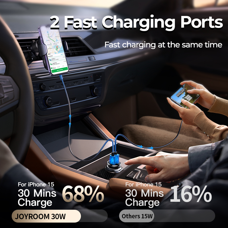 Joyroom 30W USB C Car Charger Adapter PD QC3.0 Mini