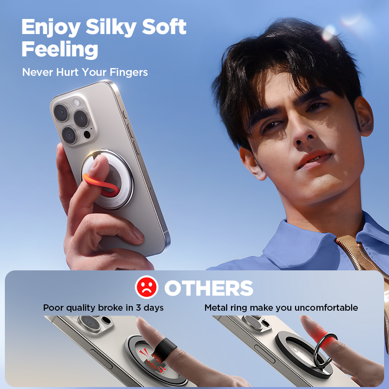 Joyroom Magnetic Ring Phone Holder Kickstand Silicone