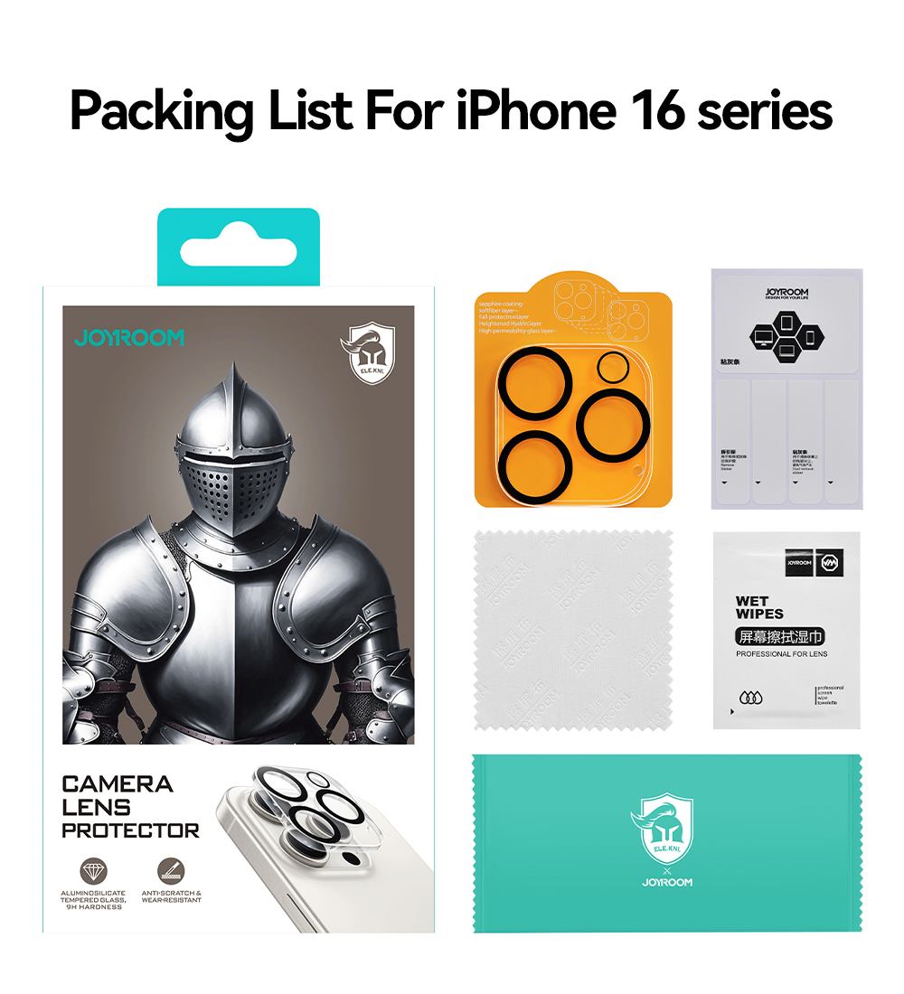 Joyroom HD Lens Protective Glass For iPhone 17 Pro Max