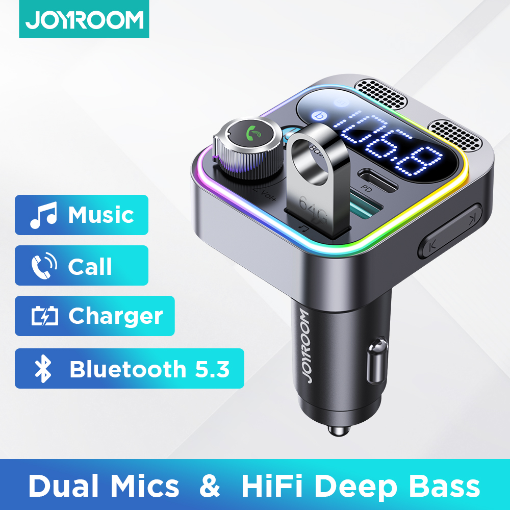 Joyroom Bluetooth .3 FM Transmitter for Car 48W