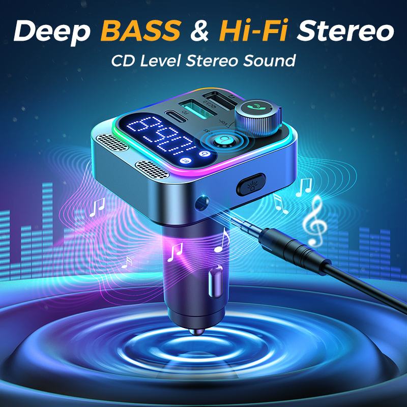 Joyroom Bluetooth .3 FM Transmitter for Car 48W